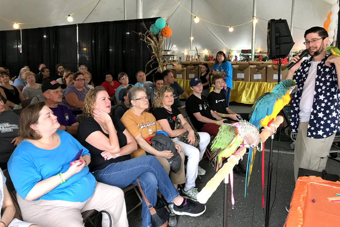 Parrot Wizard speaking at Parrot Palooza