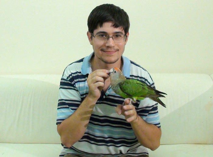 Touching Cape Parrot Beak