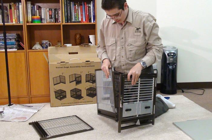 Assembling Kings Travel Cage